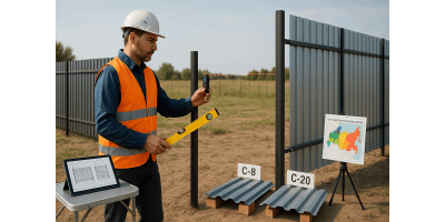 Расстояние между столбами для забора