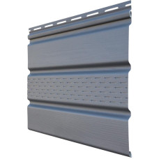 Софит Classic Grand Line частично перфорированный серый графит (3,0м)