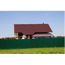 Металлочерепица Grand Line Камея (Kamea) v01 0,5 PurLite Matt RAL 8017 шоколад