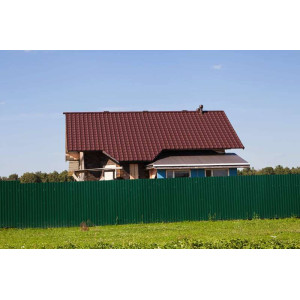 Металлочерепица Grand Line Камея (Kamea) v01 0,5 PurLite Matt RAL 8017 шоколад