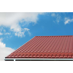 Металлочерепица Grand Line Квадро профи (Quadro Profi) v02 0,5 Satin Matt RAL 8004 терракота