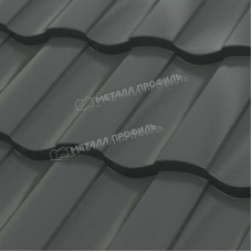 Металлочерепица Металл Профиль Монтекристо ML PURETAN 20 RR23 темно-серый 0.5 мм