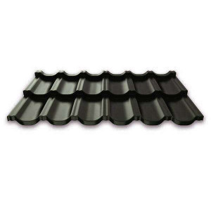 Модульная металлочерепица Руукки (Ruukki) Finnera 05 Pural Matt BT Zn 275 (темно-серый) RR23