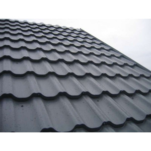 Модульная металлочерепица Руукки (Ruukki) Finnera 05 Pural Matt BT Zn 275 (темно-серый) RR23