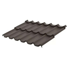 Модульная металлочерепица Aquasystem (Аквасистем) Стокгольм 0,5 мм GreenCoat Pural Matt BT RR 32 MATT коричневый