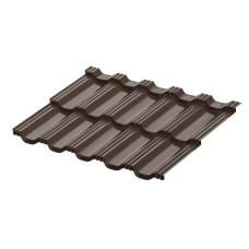Модульная металлочерепица Aquasystem (Аквасистем) Гётеборг XXL 0,5 GreenCoat Pural BT RR 32 коричневый