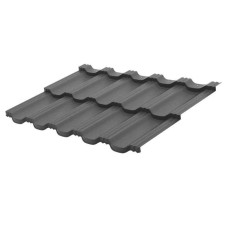 Модульная металлочерепица Aquasystem (Аквасистем) Гётеборг 0,5 мм GreenCoat Pural BT RR23 серый