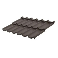 Модульная металлочерепица Aquasystem (Аквасистем) Стокгольм 0,5 мм GreenCoat Pural BT RR32 коричневый