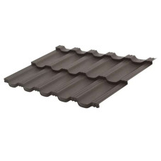 Модульная металлочерепица Aquasystem (Аквасистем) Гётеборг 0,5 мм GreenCoat Pural BT RR32 коричневый