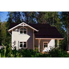 Металлочерепица Grand Line Классик (Classic) 0,5 GreenCoat Pural BT, matt RR 33 черный (RAL 9004 сигнальный черный)