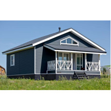 Металлочерепица Grand Line Классик (Classic) v01 0,5 PurLite Matt RAL 7024 мокрый асфальт