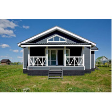 Металлочерепица Grand Line Классик (Classic) v01 0,5 PurLite Matt RAL 7024 мокрый асфальт