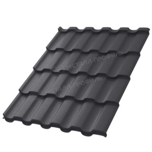 Металлочерепица Металл Профиль Монтекристо S VALORI 20 Grey 0.5 мм