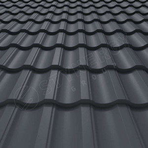 Металлочерепица Стинержи (Stynergy)  — G GRAPHITE45 RAL 7024 графитовый серый 0.45