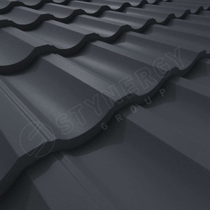 Металлочерепица Стинержи (Stynergy)  — G GRAPHITE45 RAL 7024 графитовый серый 0.45