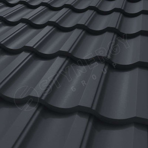 Металлочерепица Стинержи (Stynergy)  — G GRAPHITE45 RAL 7024 графитовый серый 0.45