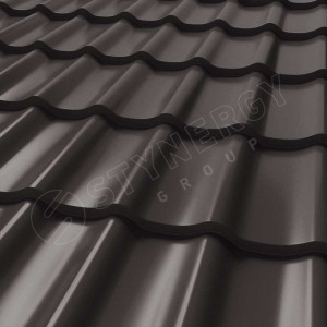 Металлочерепица Стинержи (Stynergy)  СМ Классик Rooftop Кашемир RR32 серо-коричневый 0.50
