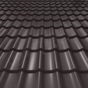 Металлочерепица Стинержи (Stynergy)  СМ Классик Rooftop Кашемир RR32 серо-коричневый 0.50