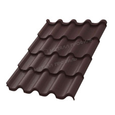 Металлочерепица Металл Профиль Монтерроса SL VikingMP E 20 RR32 темно-коричневый 0.5 мм