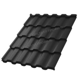 Металлочерепица Металл Профиль Монтекристо SL VALORI 20 DarkGrey 0.5 мм