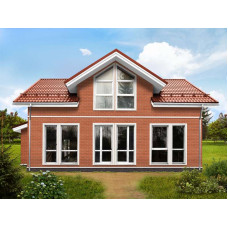 Металлочерепица Grand Line Классик (Classic) v01 0,5 Satin RAL 8004 терракота