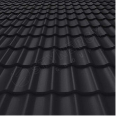 Металлочерепица Стинержи (Stynergy)  — К GRAPHITE45 RAL 9005 глубокий черный 0.45