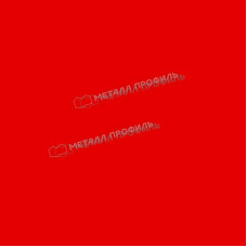 Металлочерепица Металл Профиль Монтекристо S NormanMP ПЭ 01 RAL 3020 красный насыщенный 0.5 мм