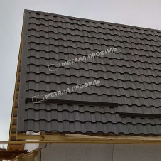 Металлочерепица Металл Профиль Монтекристо S NormanMP ПЭ 01 RAL 3020 красный насыщенный 0.5 мм