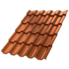Металлочерепица Металл Профиль Трамонтана XL AGNETA 20 Copper\Copper 0.5 мм
