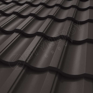 Металлочерепица Стинержи (Stynergy)  — G GRAPHITE45 RR32 серо-коричневый 0.45
