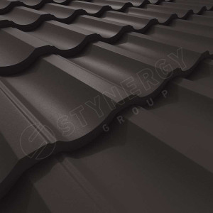 Металлочерепица Стинержи (Stynergy)  — G GRAPHITE45 RR32 серо-коричневый 0.45