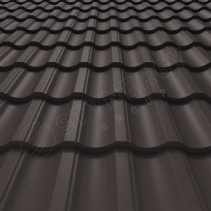 Металлочерепица Стинержи (Stynergy)  — G GRAPHITE45 RR32 серо-коричневый 0.45