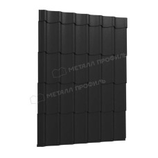 Металлочерепица Металл Профиль Монтерра VikingMP 01 RAL 9005 черный 0.45 мм