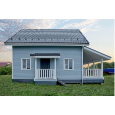 Металлочерепица Grand Line Классик (Classic) v01 0,5 Satin RAL 7016 антрацитово-серый