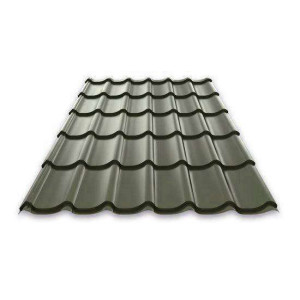 Металлочерепица Руукки (Ruukki) Monterrey Standart 05 Polyester (PE) Zn 275 (хвойно-зеленый) RR11