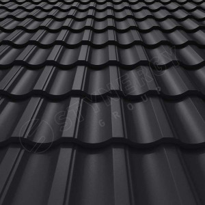 Металлочерепица Стинержи (Stynergy)  — G GRAPHITE45 RAL 9005 глубокий черный 0.45