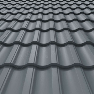 Металлочерепица Стинержи (Stynergy)  — G GRAPHITE45 RAL 7011 железно-серый 0.45