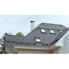 Металлочерепица Grand Line Классик (Classic) v02 0,5 Satin RAL 7004 сигнальный серый