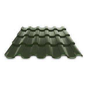 Металлочерепица Руукки (Ruukki) Adamante 05 Polyester (PE) Zn 275 (хвойно-зеленый) RR11