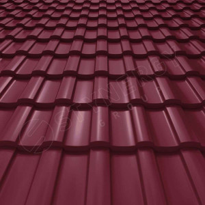 Металлочерепица Стинержи (Stynergy)  — S RAL 3005 винно-красный 0.45