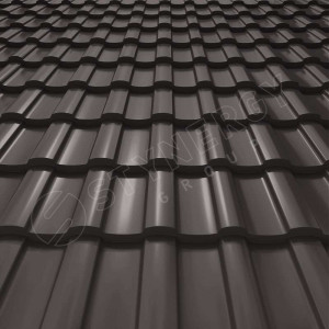 Металлочерепица Стинержи (Stynergy)  — S GRAPHITE45 RR32 серо-коричневый 0.45