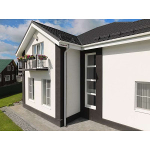 Металлочерепица Grand Line Квинта плюс (Kvinta plus) 0,5 Velur X RAL 9005 черный