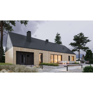Модульная металлочерепица Руукки (Ruukki) Hyygge 06 Crown BT Zn 275 (темно-серый) RR23