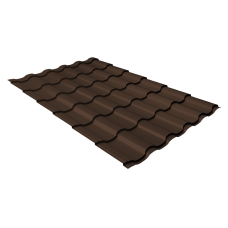 Металлочерепица Grand Line Кредо (Kredo) 0,45 Drap RAL 8017 шоколад