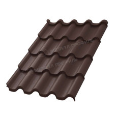 Металлочерепица Металл Профиль Монтерроса SL MattMP 20 RAL 8017 шоколадно коричневый 0.5 мм