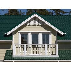 Металлочерепица Grand Line Классик (Classic) v01 0,5 Satin RAL 6005 зеленый мох