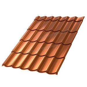 Металлочерепица Металл Профиль Ламонтерра XL AGNETA 03 Copper\Copper 0.5 мм