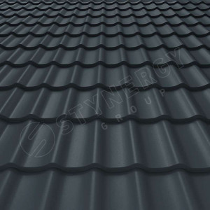 Металлочерепица Стинержи (Stynergy)  — К GRAPHITE45 RAL 7016 антрацитово-серый 0.45