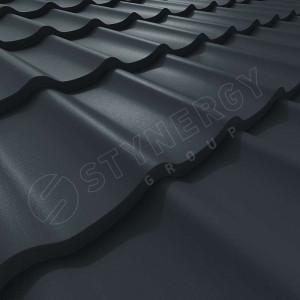 Металлочерепица Стинержи (Stynergy)  — К GRAPHITE45 RAL 7016 антрацитово-серый 0.45