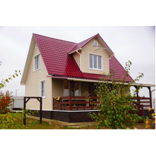 Металлочерепица Grand Line Квадро профи (Quadro Profi) v02 0,5 Satin RAL 3005 красное вино